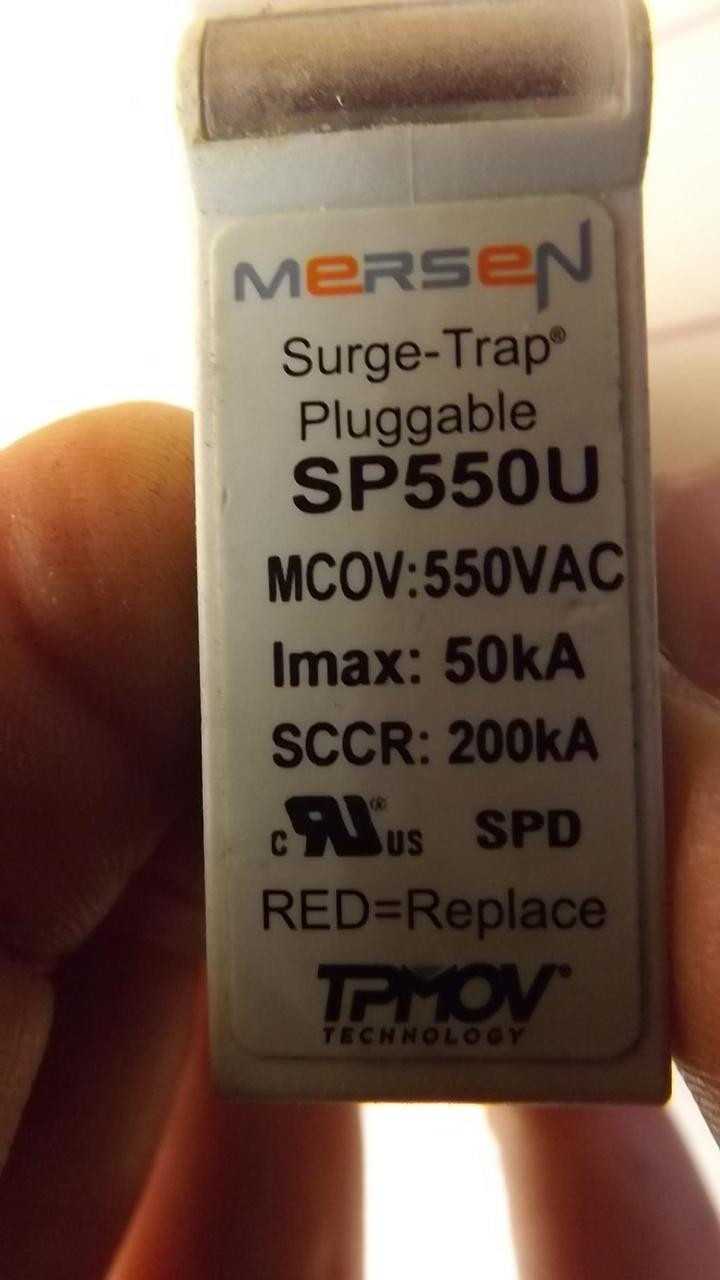 Lot Of 10 Mersen SP550U Surge-Trap Pluggable Surge Protective Devices - SURGE SUPPRESSOR