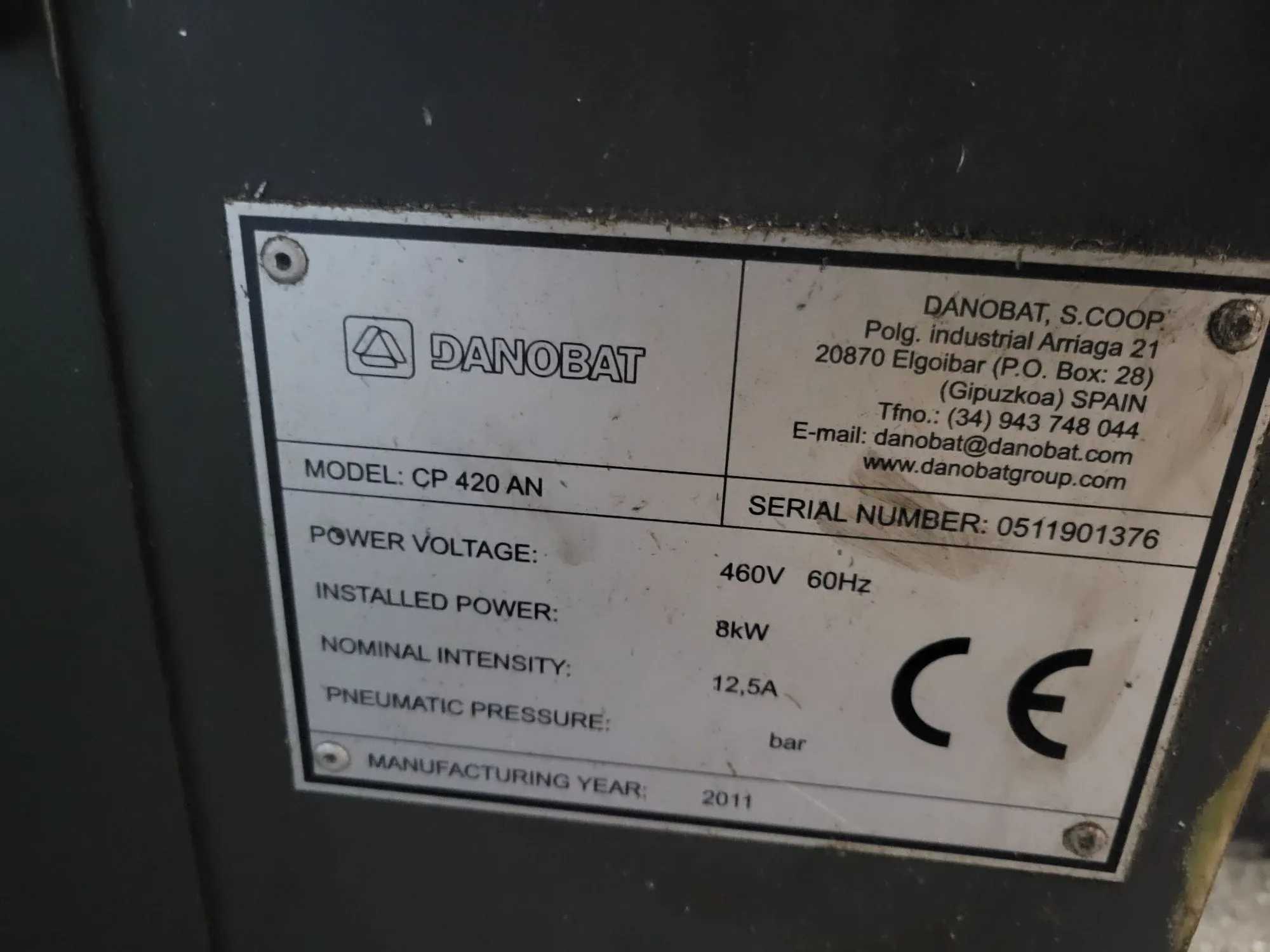 2011 Danobat CP-420AN Dual Column CNC Bandsaw With 7.5 HP Power - HORIZONTAL BAND SAWS