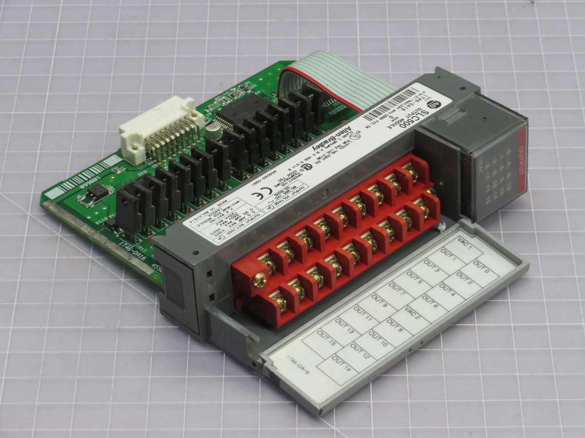 ALLEN BRADLEY 1746-0A16 OUTPUT MODULE T248137 - AUTOMATION & CONTROLS