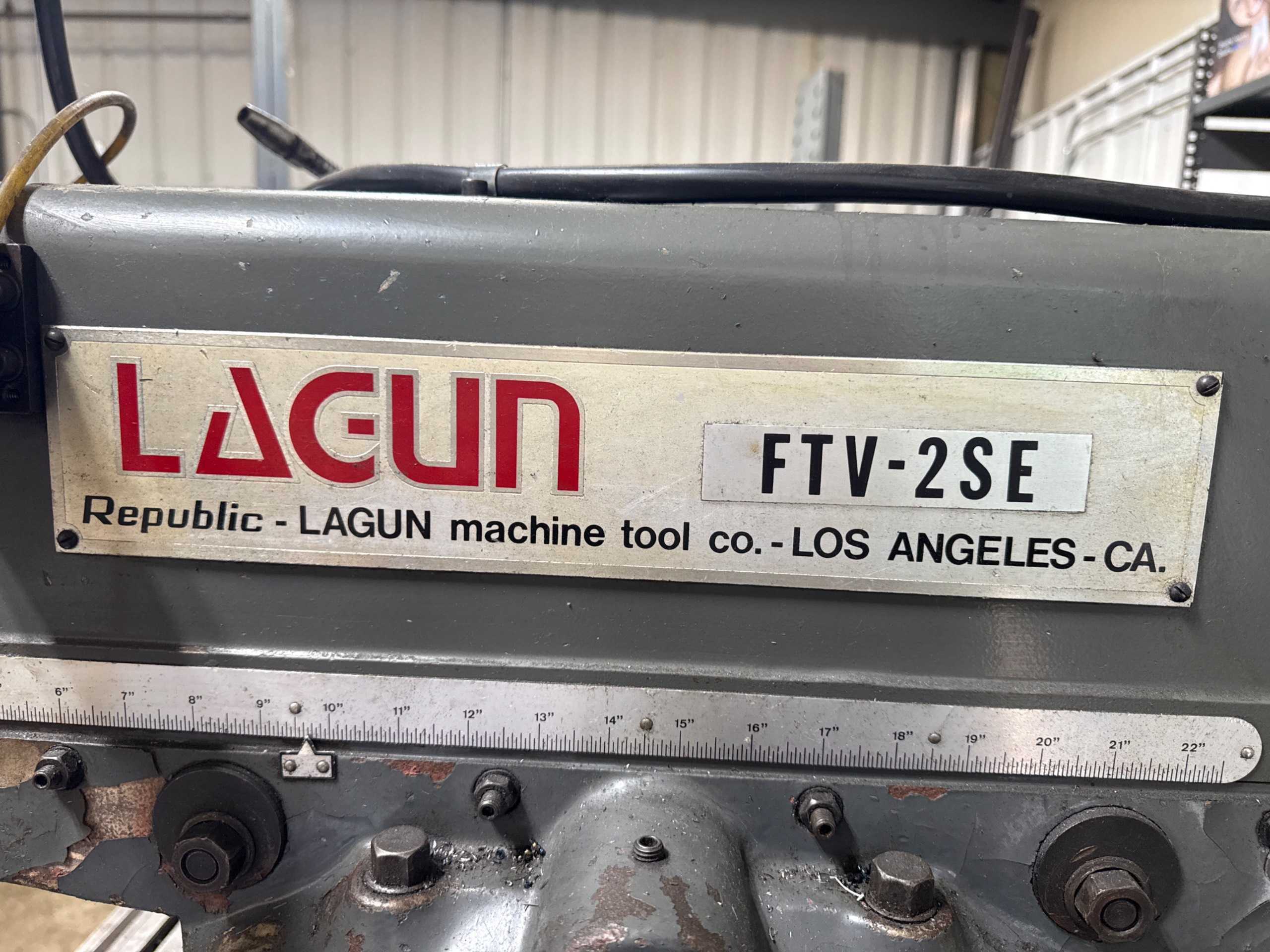LAGUN FTV-2SE Vertical Milling Machine, 3 HP, R8 Spindle, 4250 RPM, 54x11 in Table - VERTICAL MILLING MACHINES
