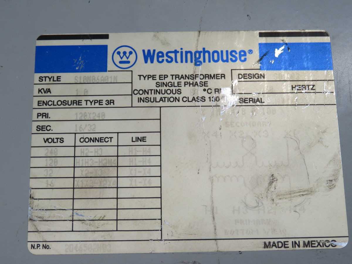 Westinghouse S10N06A01N Transformer T247536 - Reliable Power Solution - CONVERTERS
