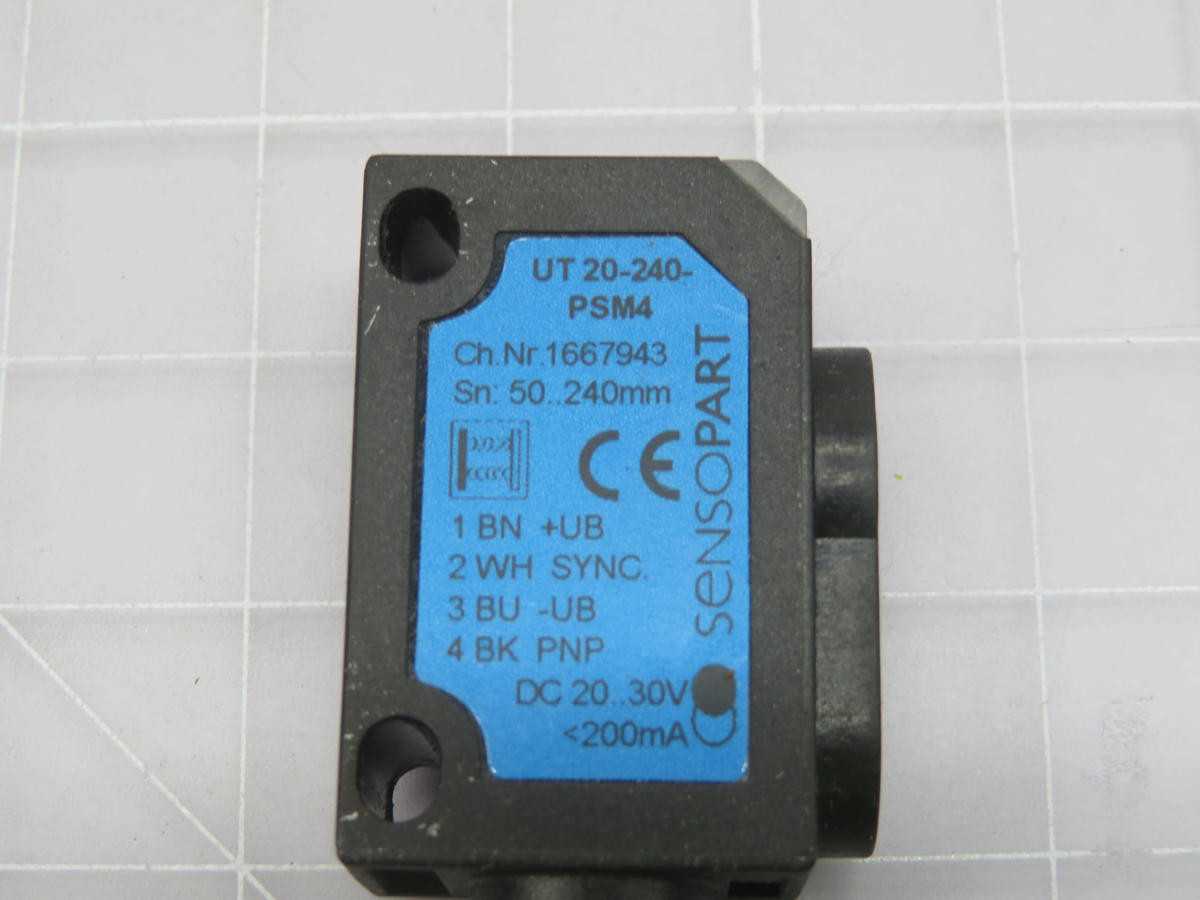 LOT OF 10 SENSOPART UT 20-240-PSM4 ULTRASONIC SENSOR T215523 - SENSORS