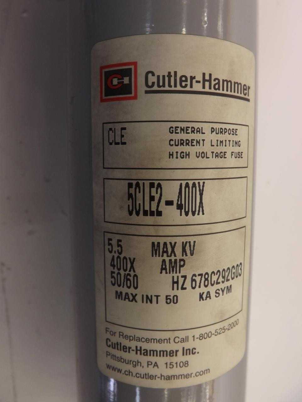 CUTLER HAMMER 5CLE2-400X FUSE T42374 - CIRCUIT BREAKERS