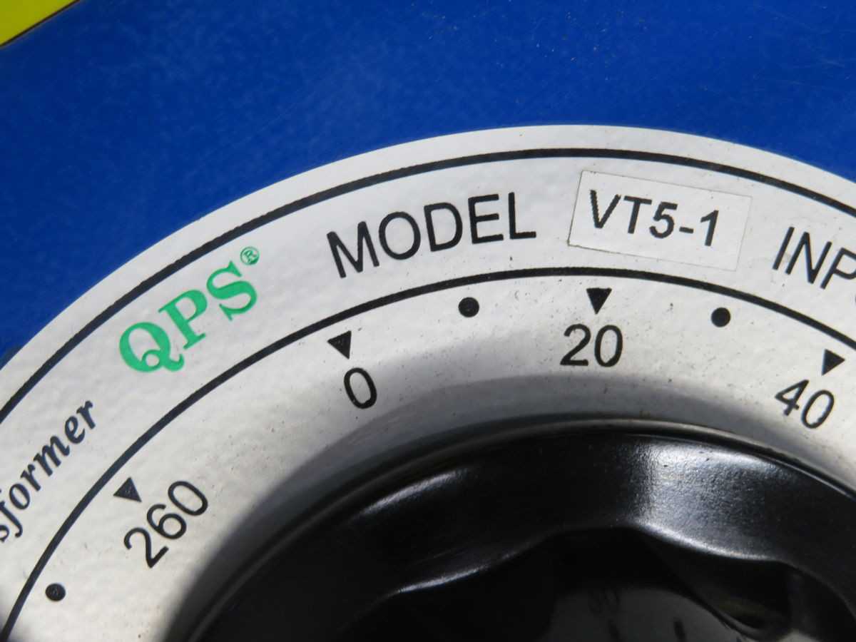 QPS VT5-1 VARIABLE VOLTAGE TRANSFORMER T248084 - POWER TRANSFORMERS