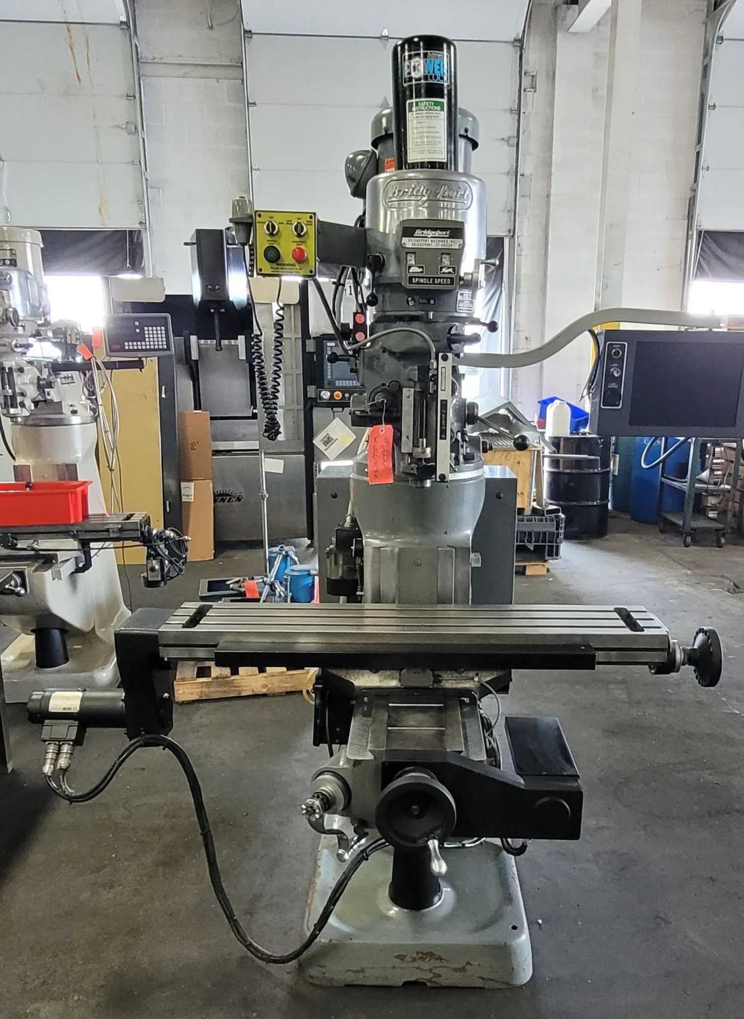 BRIDGEPORT SERIES 1 EZ TRAK DX VERTICAL MILL 2HP 9X48" TABLE 4200 RPM R8 TAPER - VERTICAL MILLING MACHINES