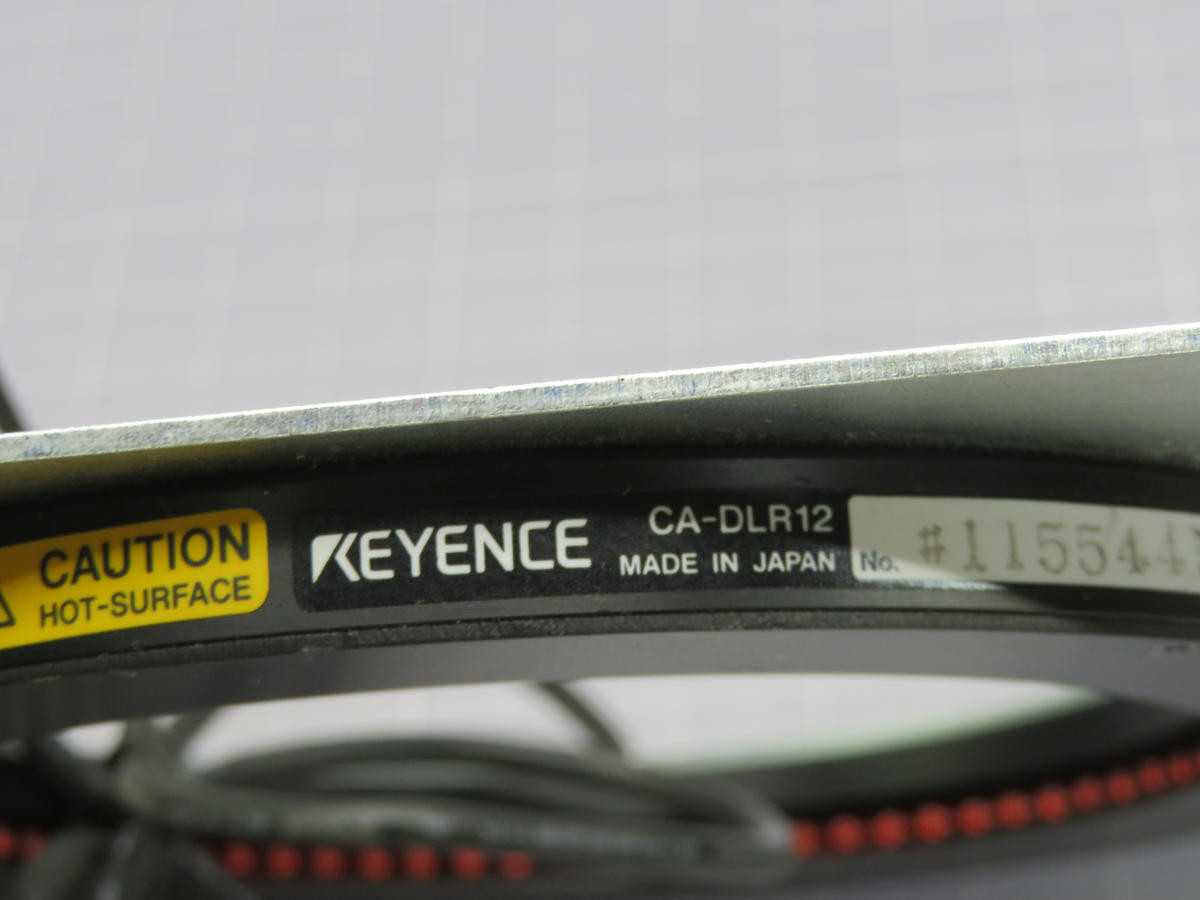 KEYENCE CA-DLR12 LED LIGHTING FOR VISION SYSTEMS T228520 - LIGHTING