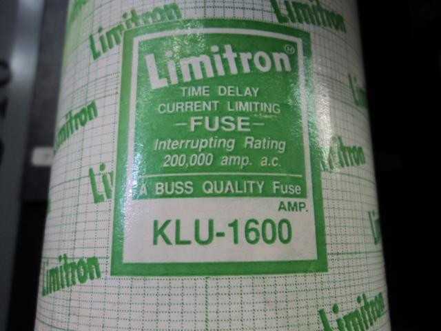 GENERAL ELECTRIC THPR 3616 HPC HIGH PRESSURE CONTACT SWITCH 1600 AMPS 600 VAC 3 POLES W 3 KLU-1600 - DISCONNECT SWITCHES
