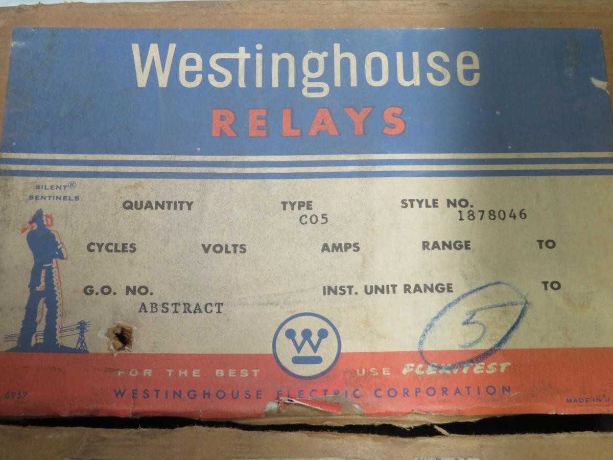 WESTINGHOUSE 1878046A C0-5 OVERCURRENT RELAY T201964 - PROTECTION RELAY
