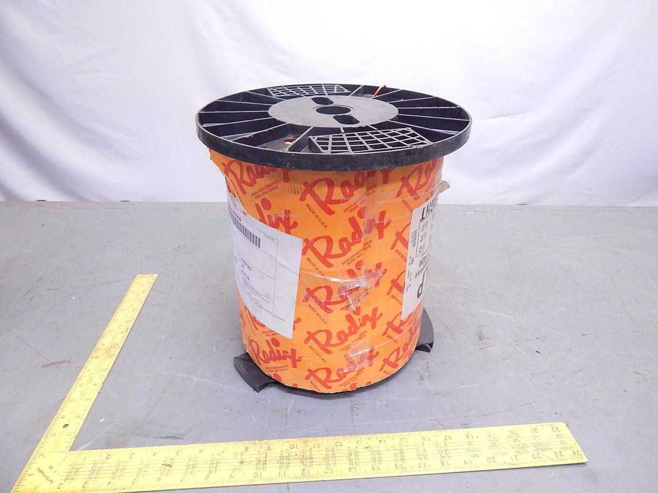 Radix Wire DSOB Jim16T007G3S21 BSR 16Ga Orange With Black Spiral Stripe 200C/300V UL3122 - ELECTRICAL WIRE