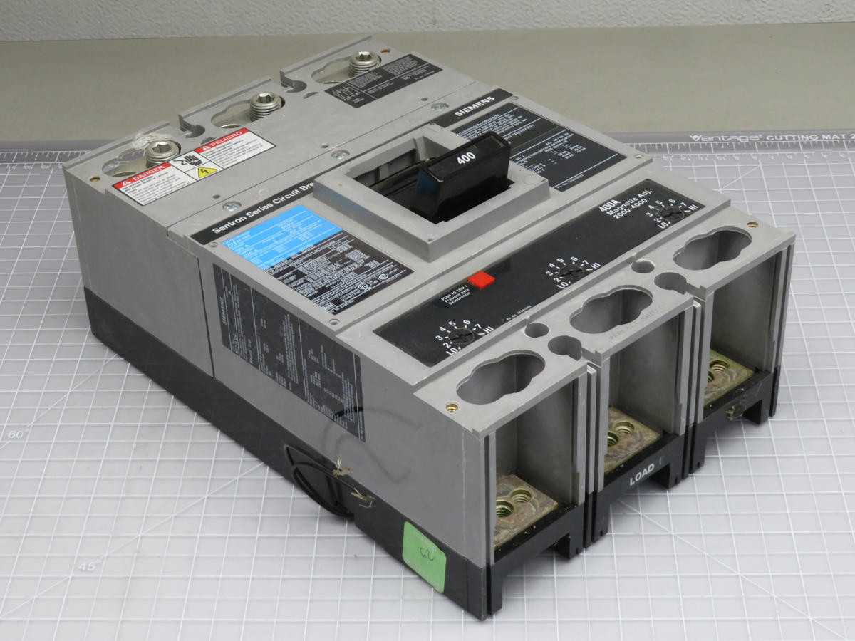 SIEMENS JD63F400 CIRCUIT BREAKER 3 POLE 400 A T194074 - CIRCUIT BREAKERS