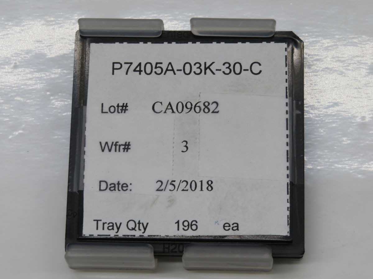 Lot Of 212 Chisentry P7405A-03K-30-C Entegris Bare Die/CSP Tray T255074 - ELECTRONIC COMPONENTS