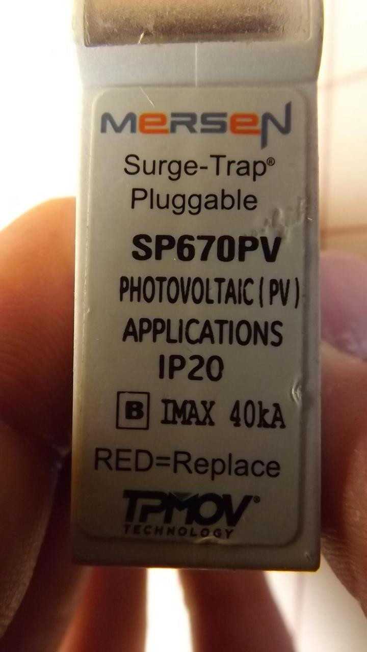 LOT OF 10 MERSEN SP670PV SURGE-TRAP PLUGGABLE SURGE PROTECTIVE DEVICE T31982 - SURGE SUPPRESSOR