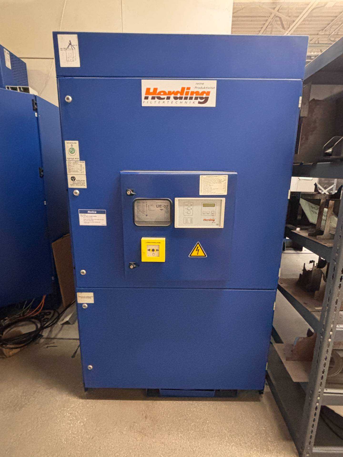 2007 HERDING DELTA 1200-10(12)/9 SC DUST COLLECTOR FOR TRUMPF 7040 TRULASER CELL - DUST COLLECTOR