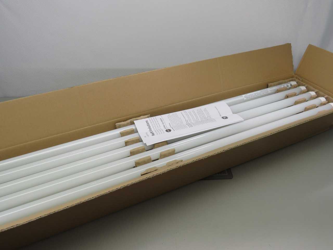 Lot Of 500 GE 38944 13W LED T8 48 Inch Medium Bi-Pin 3000K Tubes - LIGHTING