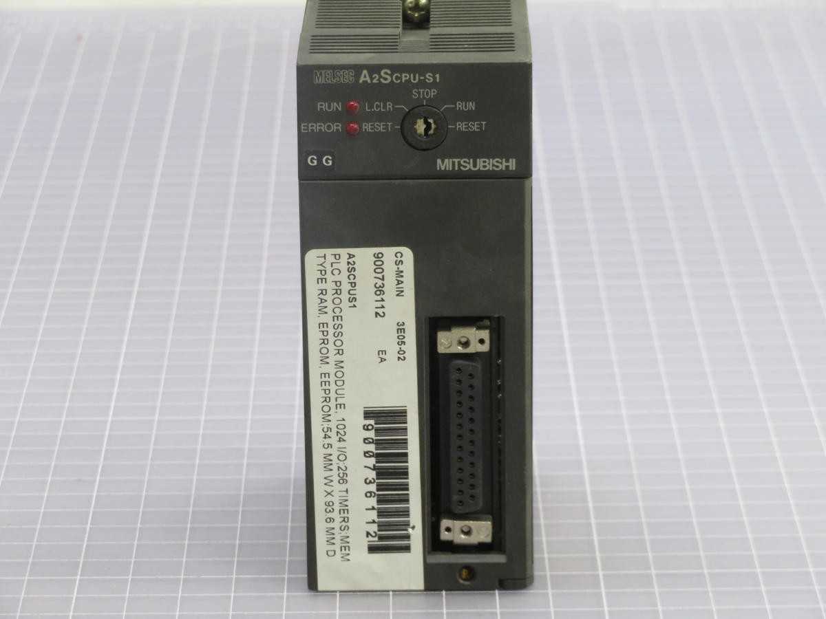 MITSUBISHI A2SCPU-S1 PLC UNIT MODULE PROCESSOR MODULE T229012 - PLC MODULES
