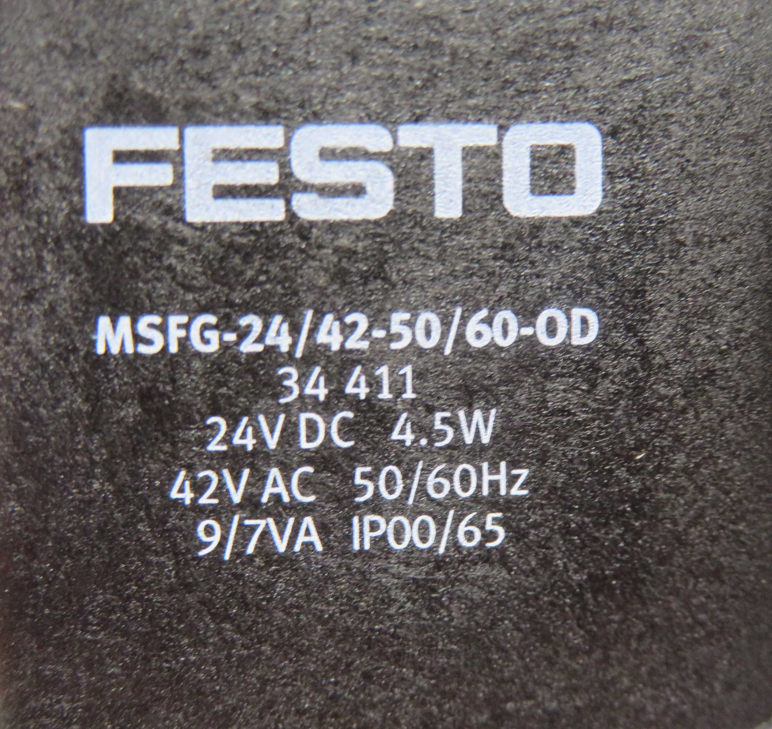 Lot Of 4 Festo M0FH-3-1/8 Pneumatic Solenoid Air Valves With 24VDC Solenoid Coil - SOLENOID VALVE