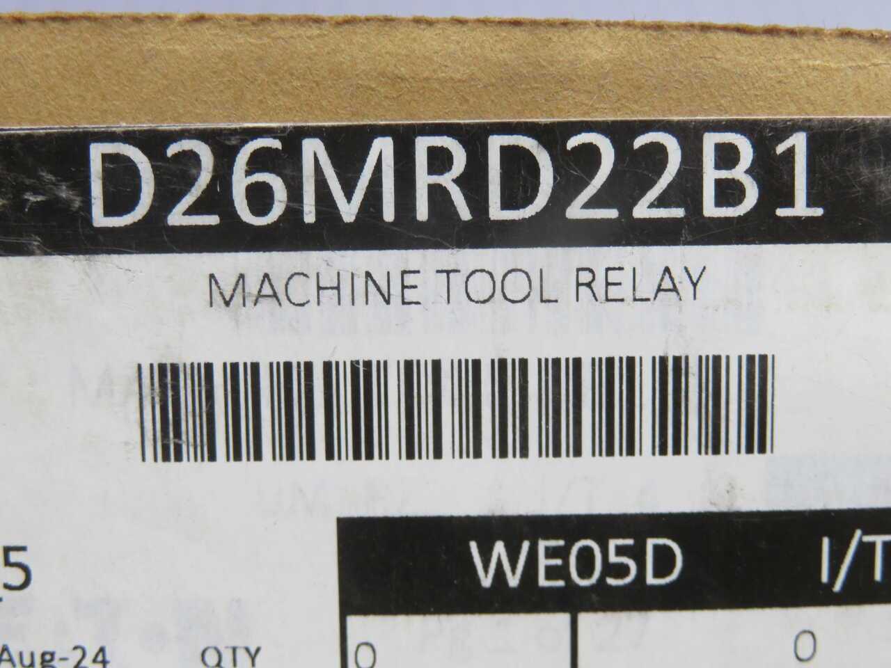 Eaton D26MRD22B1 Machine Tool Relay - Reliable Performance for Your Equipment - PROTECTION RELAY