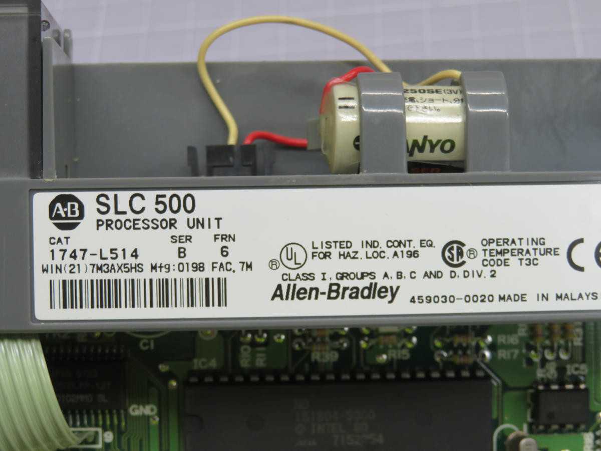 ALLEN BRADLEY 1747-L514 SLC500 PROCESSOR UNIT T231220 - AUTOMATION & CONTROLS