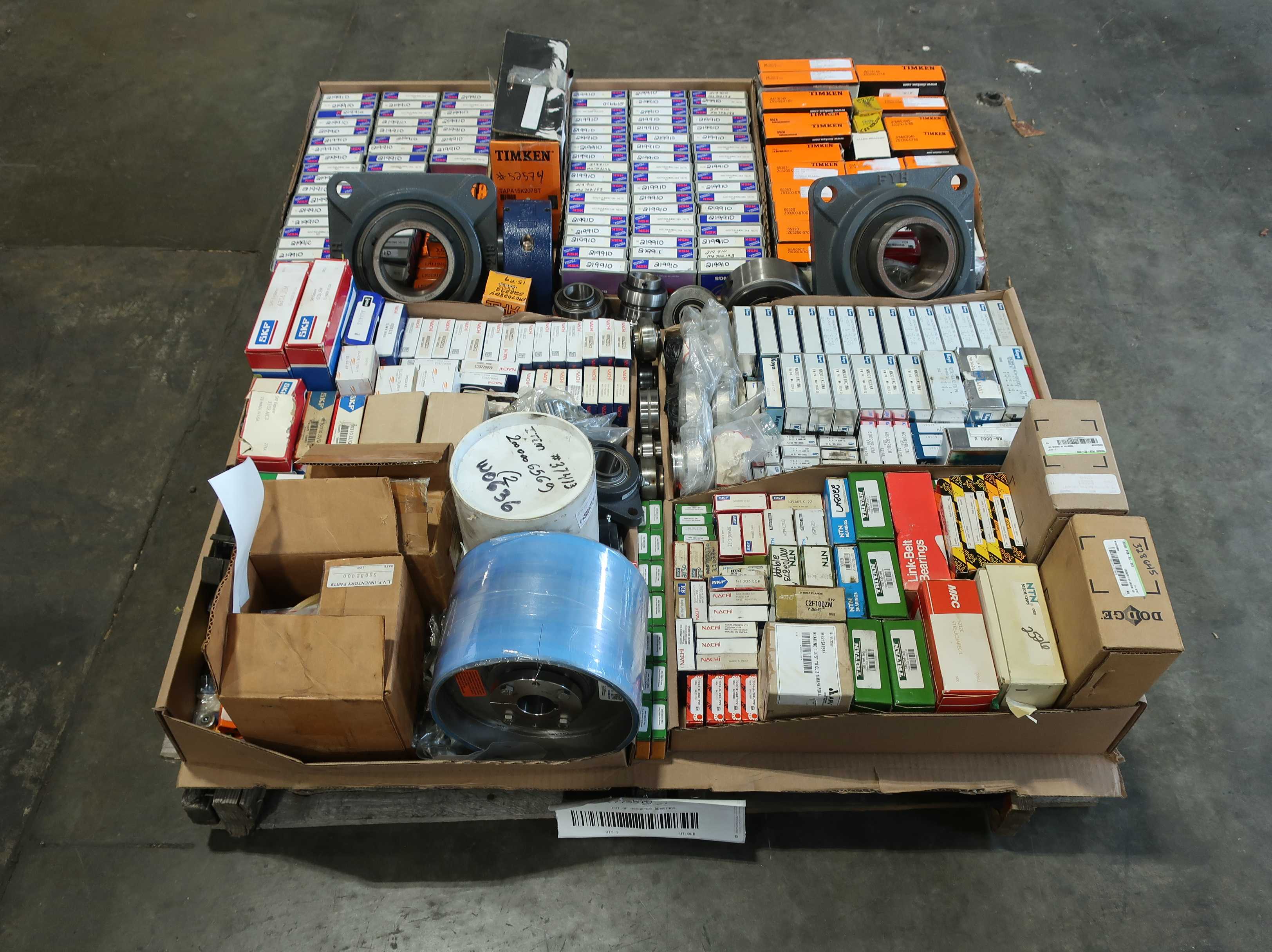 SKU 1775518 - PALLET OF ASSORTED BEARINGS - BEARINGS