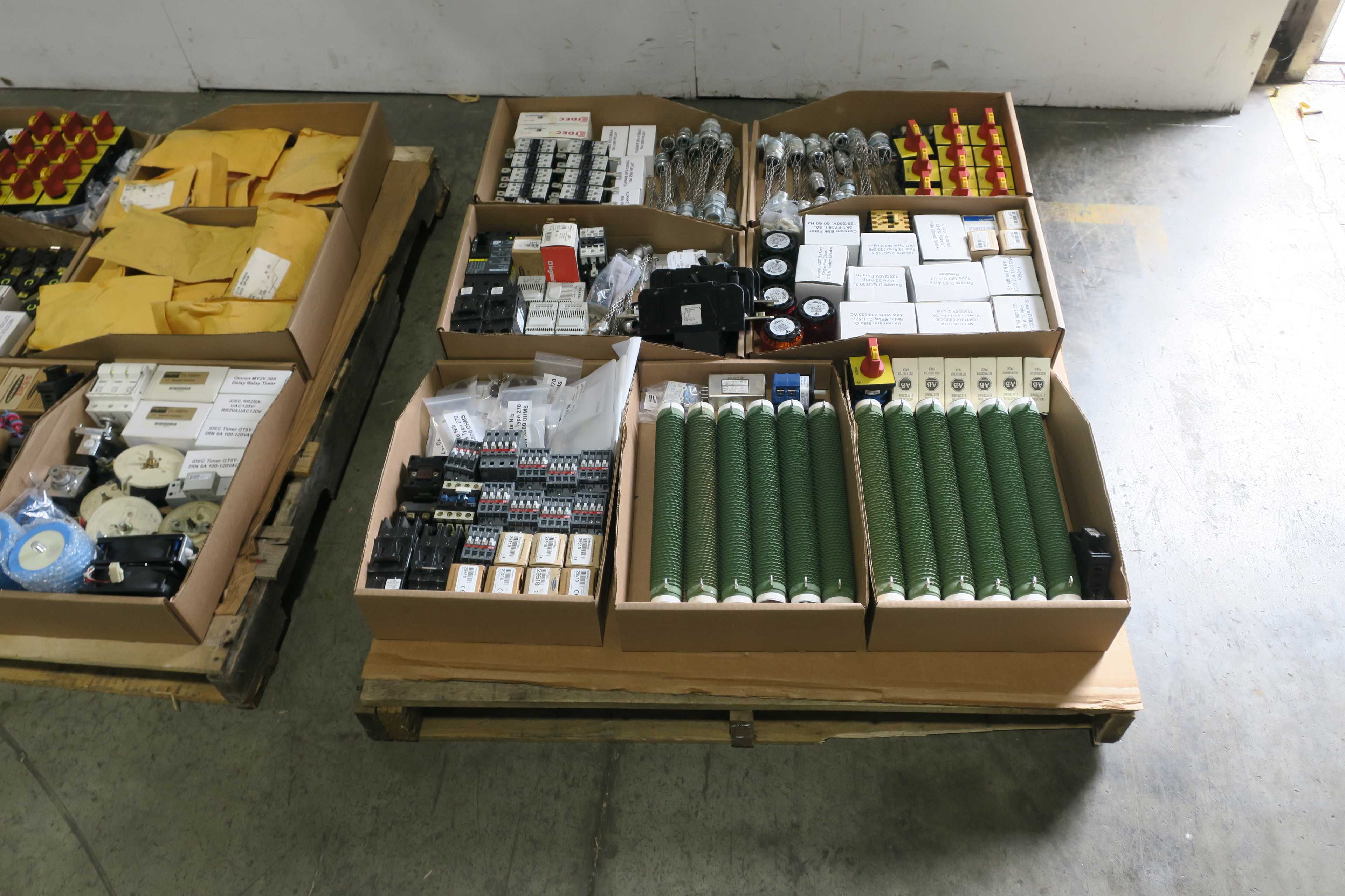 SKU 1784355 - 2 PALLETS OF ASSORTED ELECTRICAL COMPONENTS - ELECTRICAL COMPONENTS
