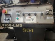 2002 HEM V100LM-3 Vertical Mitering Bandsaw, 5 HP, 180" Blade Length - VERTICAL BAND SAWS