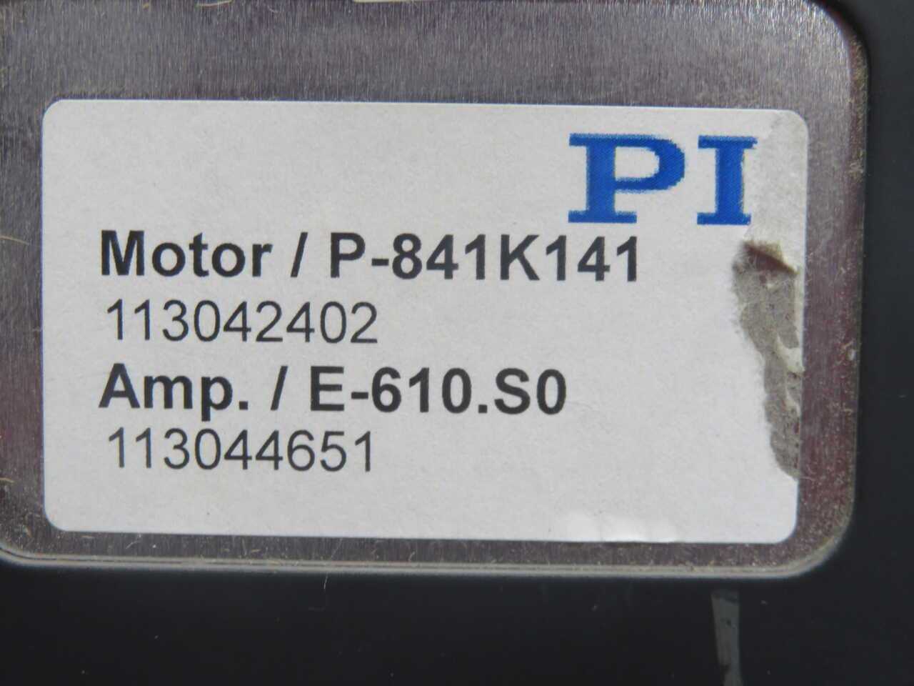 PI (PHYSIK INSTRUMENTE) P-841K141 PIEZO ACTUATOR AMPLIFIER/DRIVER MODULE - AUTOMATION & CONTROLS