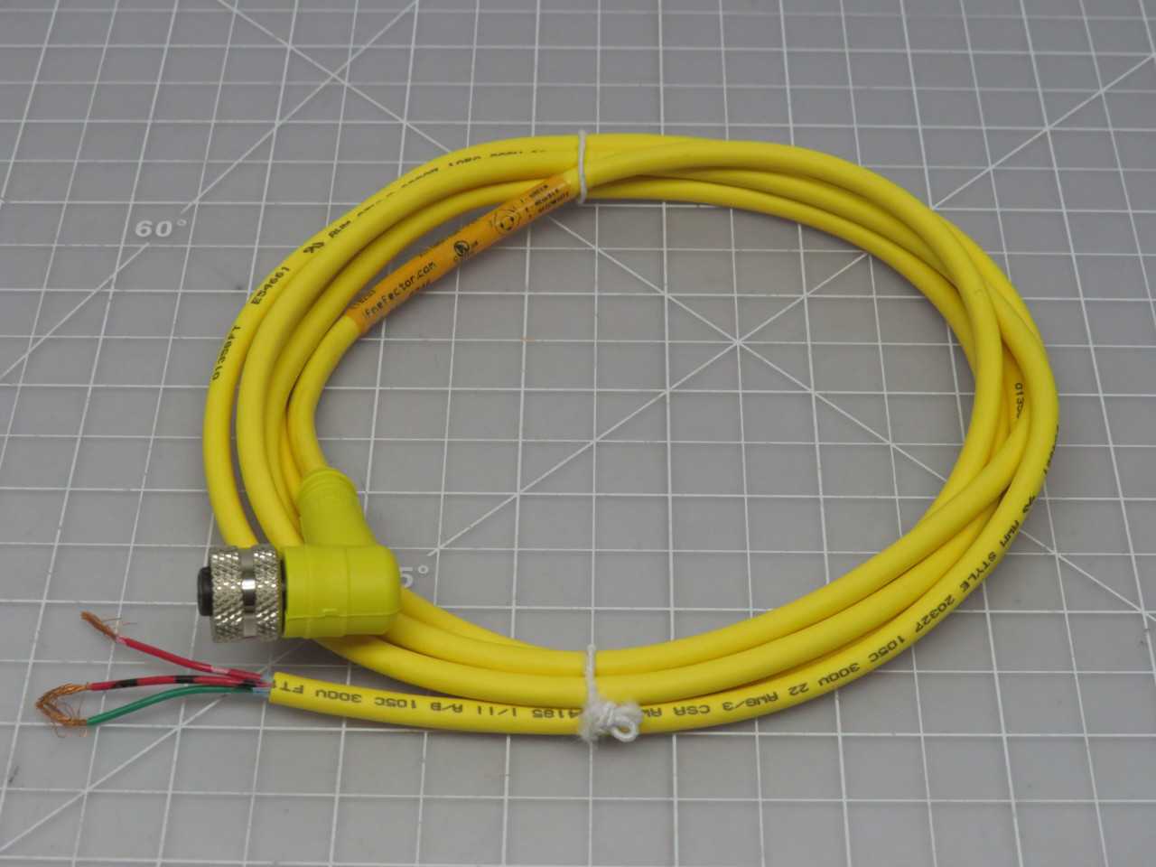 LOT OF 50 IFM ELECTRONIC 1200720760 E18203 ACTUATOR CABLE T168318 - CORDSET CABLES