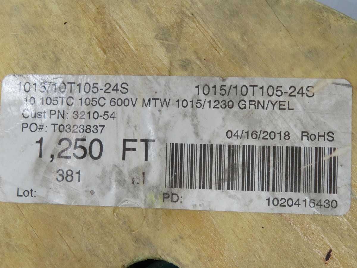 LOT OF 1200 FT SOUTHWIRE E69567 BOAT BLACK WIRE T205826 - ELECTRICAL WIRE