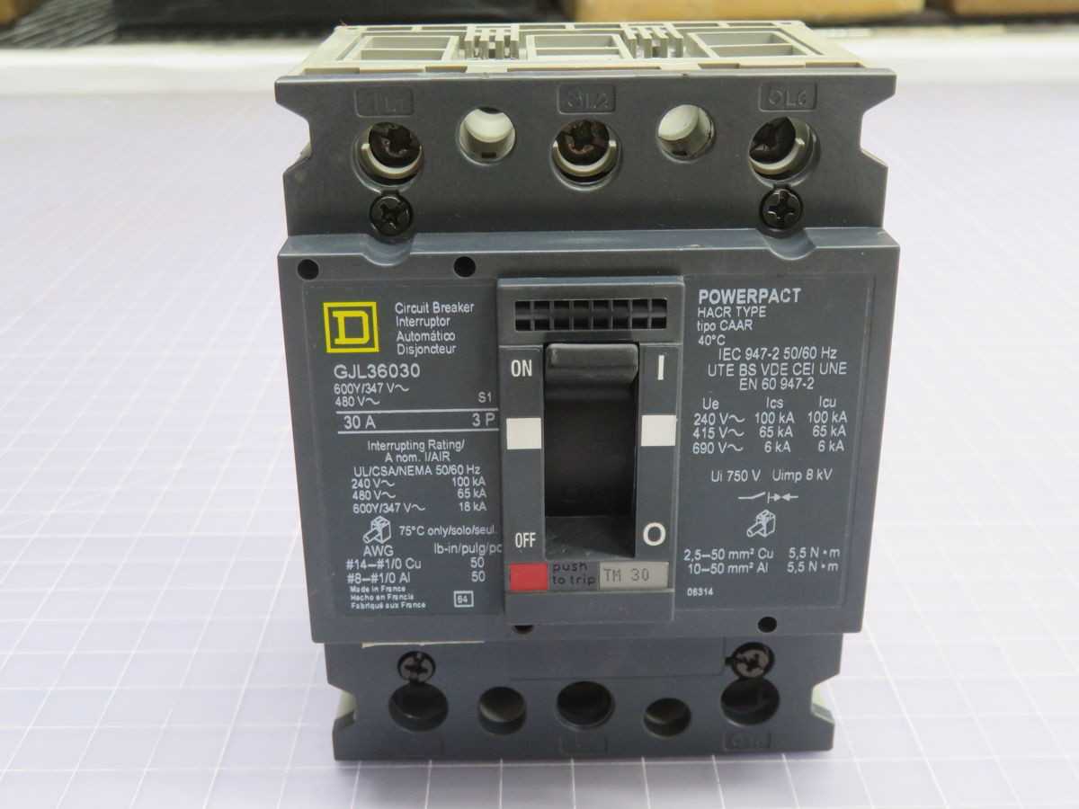 SQUARE D GJL36030 MOLDED CASE CIRCUIT BREAKER T250077 - CIRCUIT BREAKERS