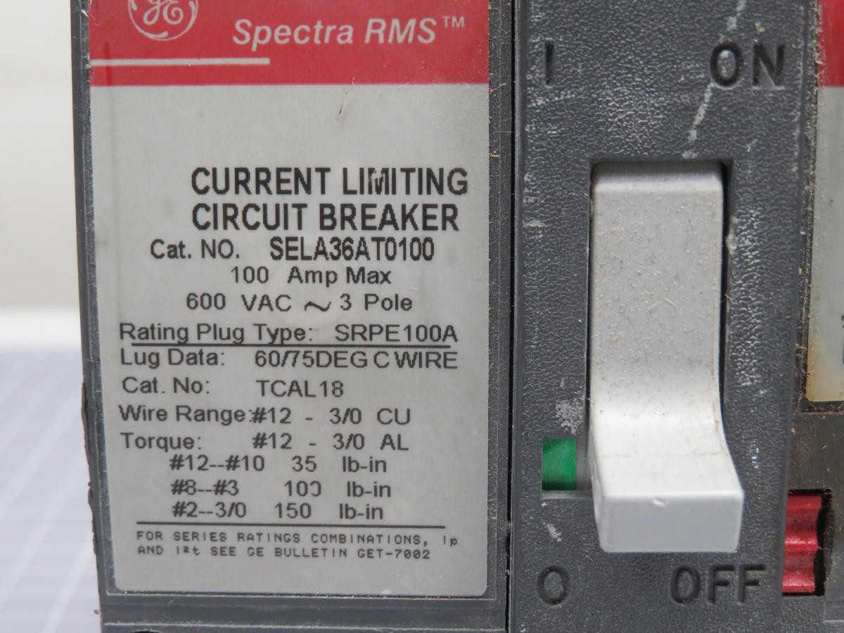 GE SELA36AT0100 MOLDED CASE CIRCUIT BREAKER T198791 - INDUSTRIAL PARTS