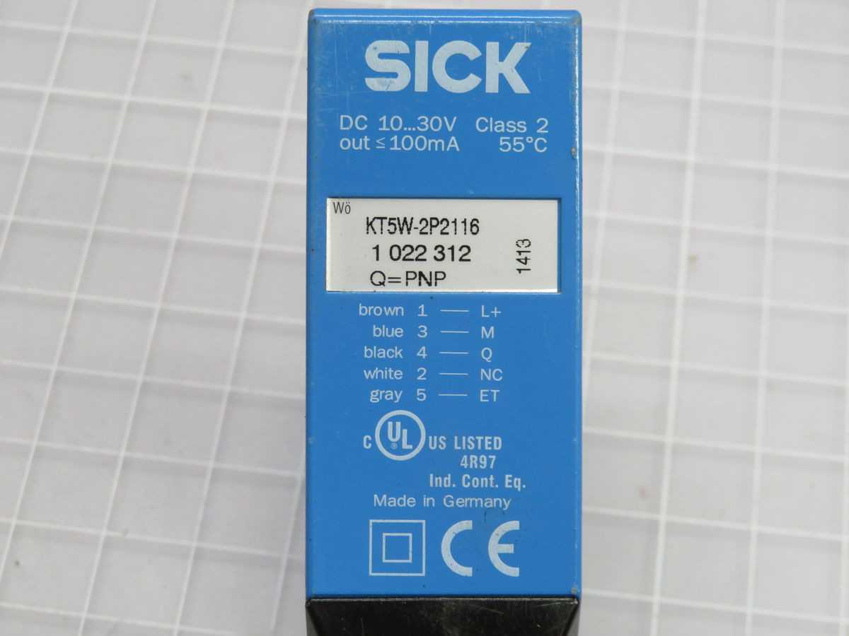 SICK KT5W-2P2116 1 022 312 CONTRAST SENSOR T261112 - SENSORS