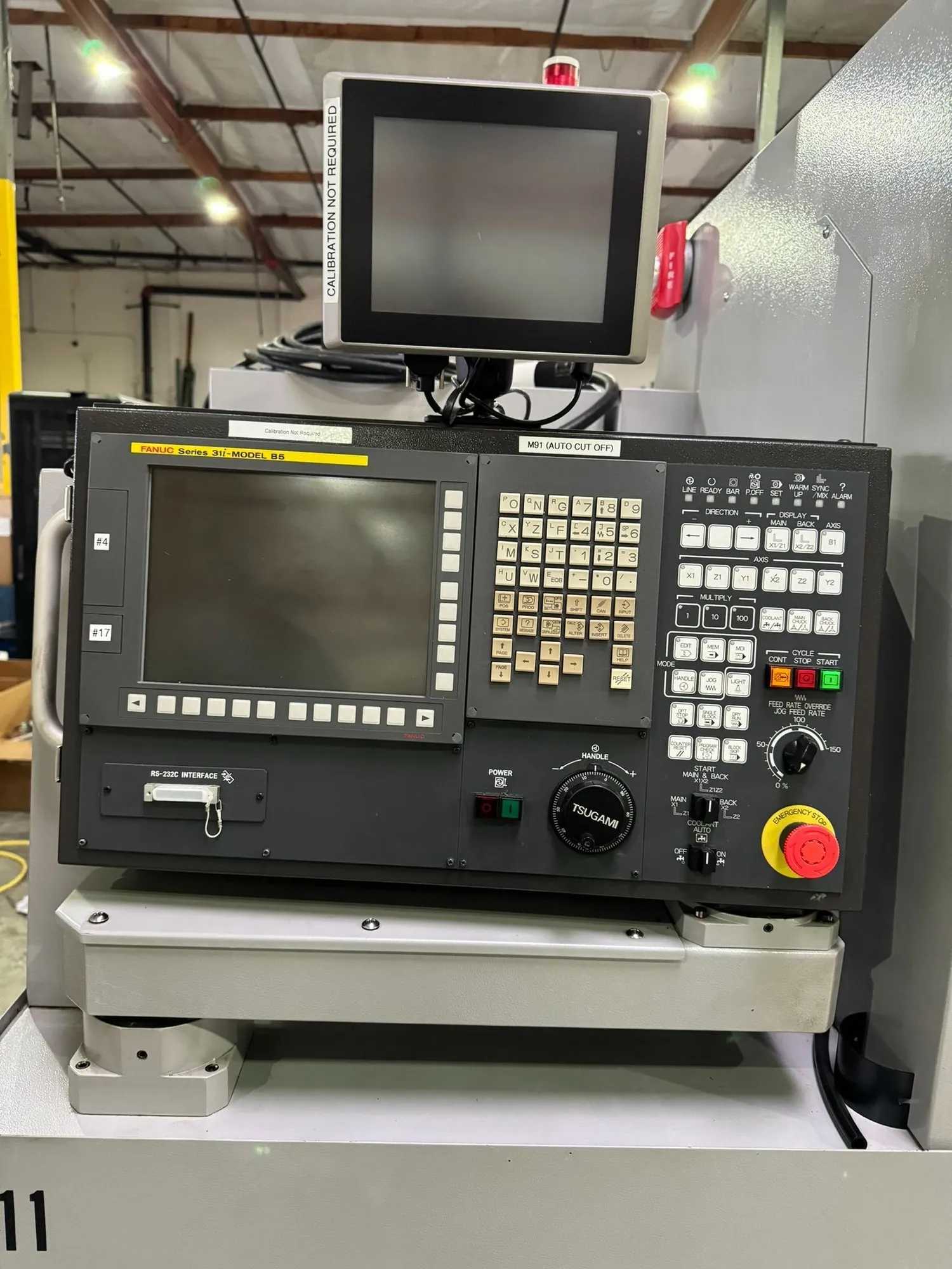 2017 Tsugami SS207-5AX Swiss Lathe With Bar Feeder & High Speed Spindle - SWISS LATHES