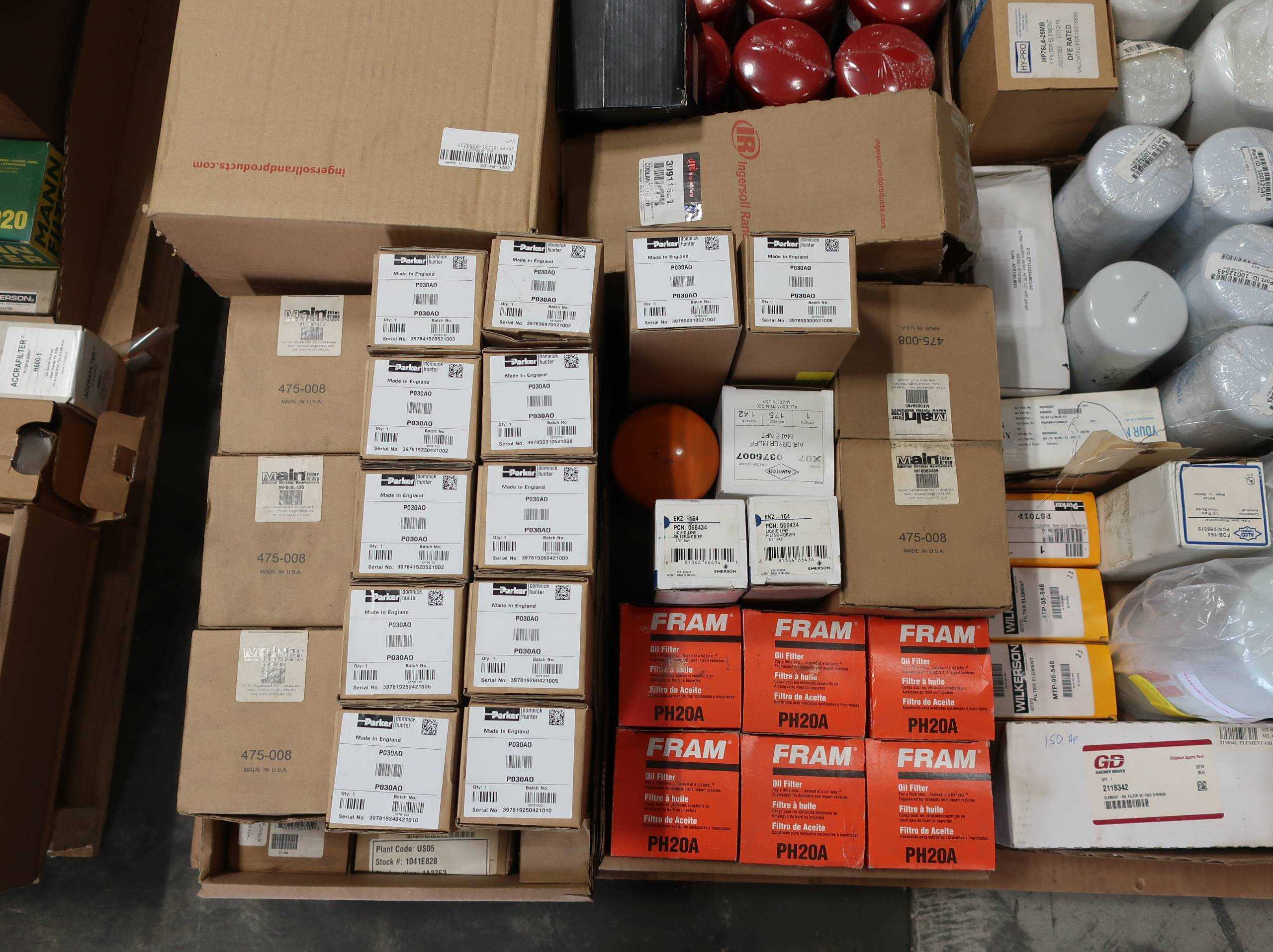 SKU 1771786 - 4 PALLETS OF ASSORTED FILTERS AND FILTER ELEMENTS - FILTER ELEMENTS