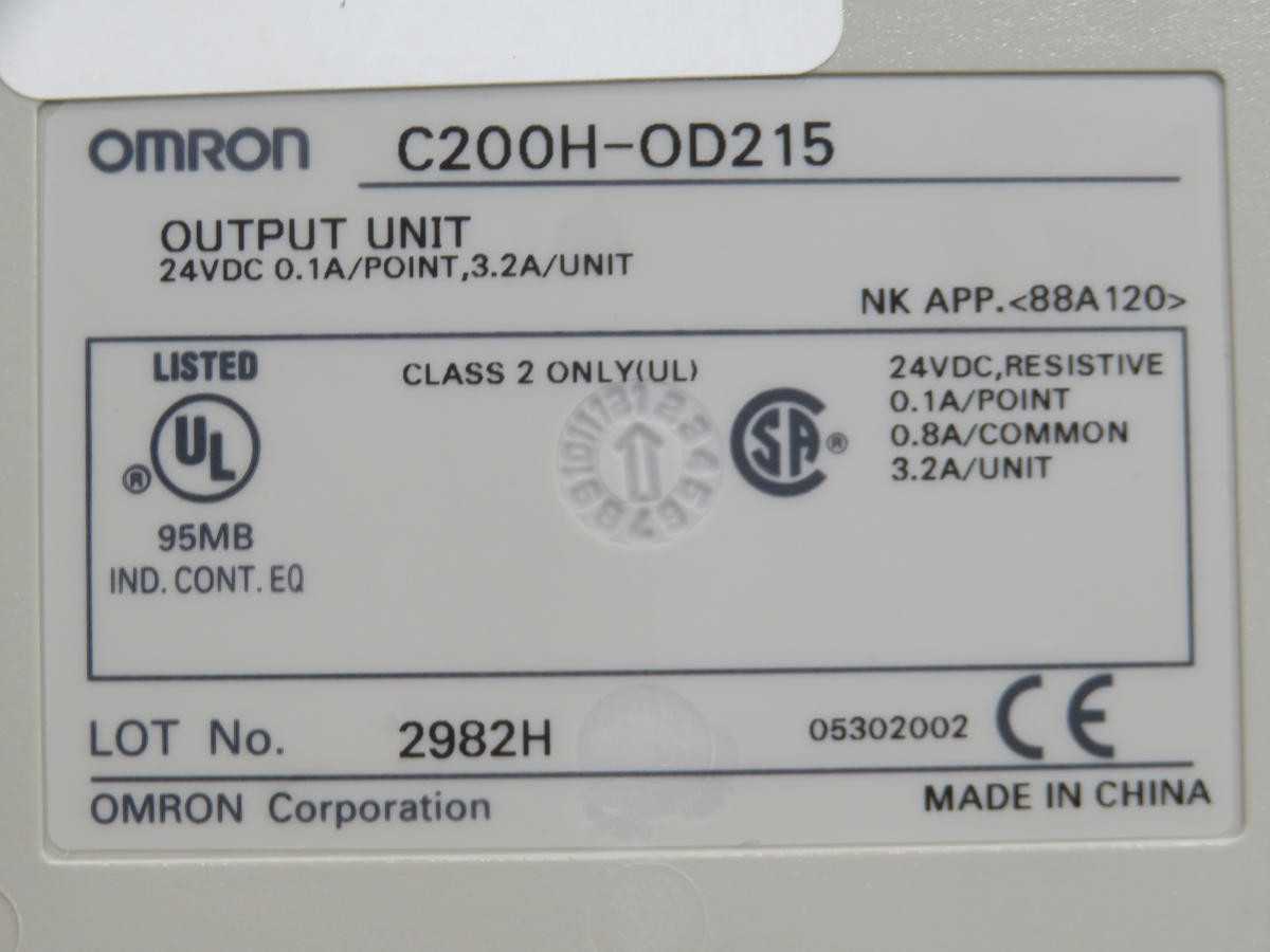 OMRON C200H-OD215 TRANSISTOR OUTPUT MODULE T242037 - PLC MODULES