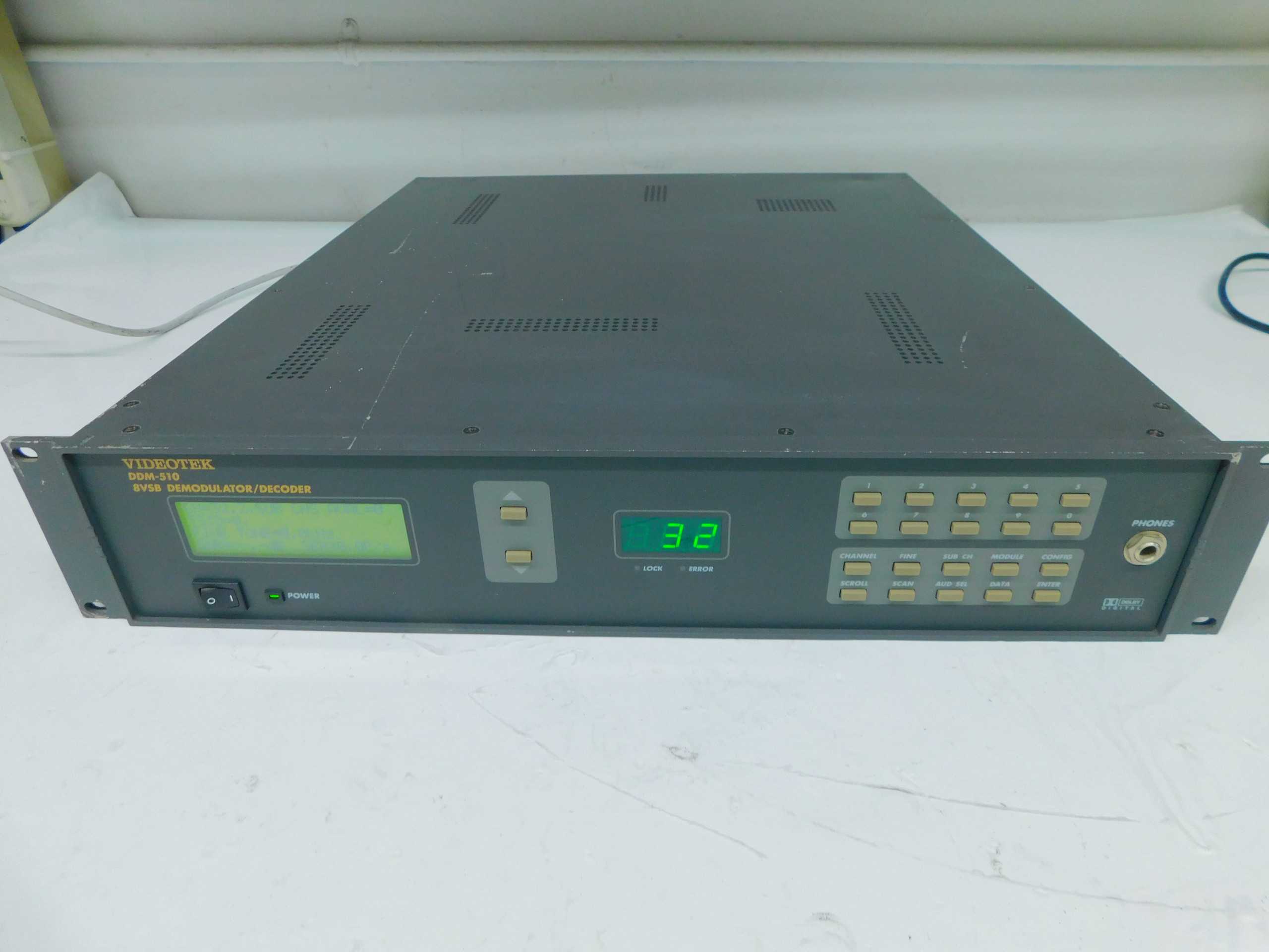VIDEOTEK DDM-510 8VSB DEMODULATOR/DECODER - PROCESS EQUIPMENT