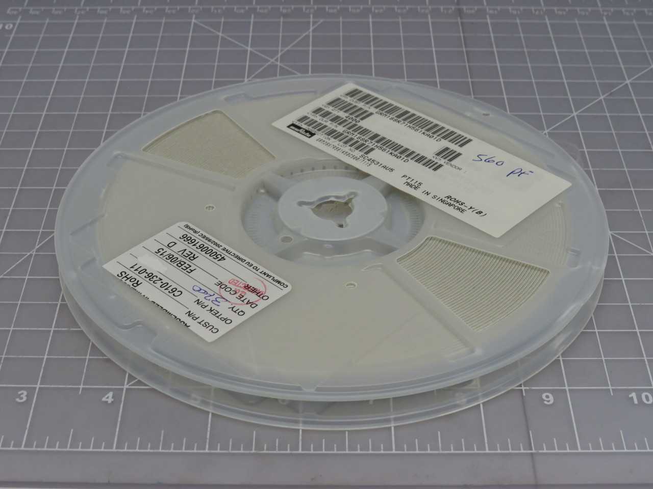 LOT OF 3500 MURATA ELECTRONICS GRM188R71H561KA01D C610-236-011 MULTILAYER CERAMIC CAPACITORS MLCC - - ELECTRONIC COMPONENTS