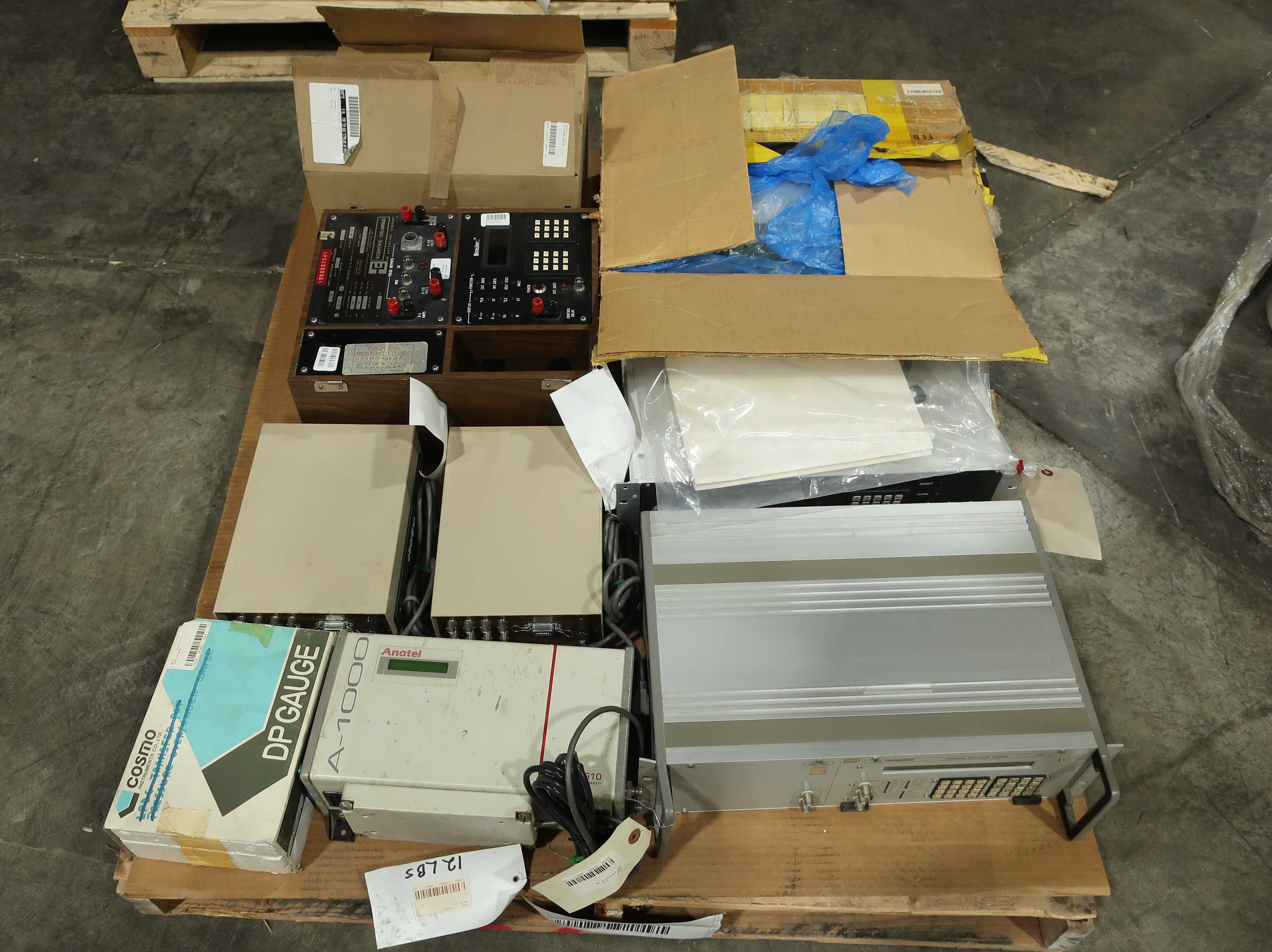 SKU 1787819 - PALLET OF ASSORTED ELECTRIC TEST EQUIPMENT - ELECTRICAL TESTING EQUIPMENT