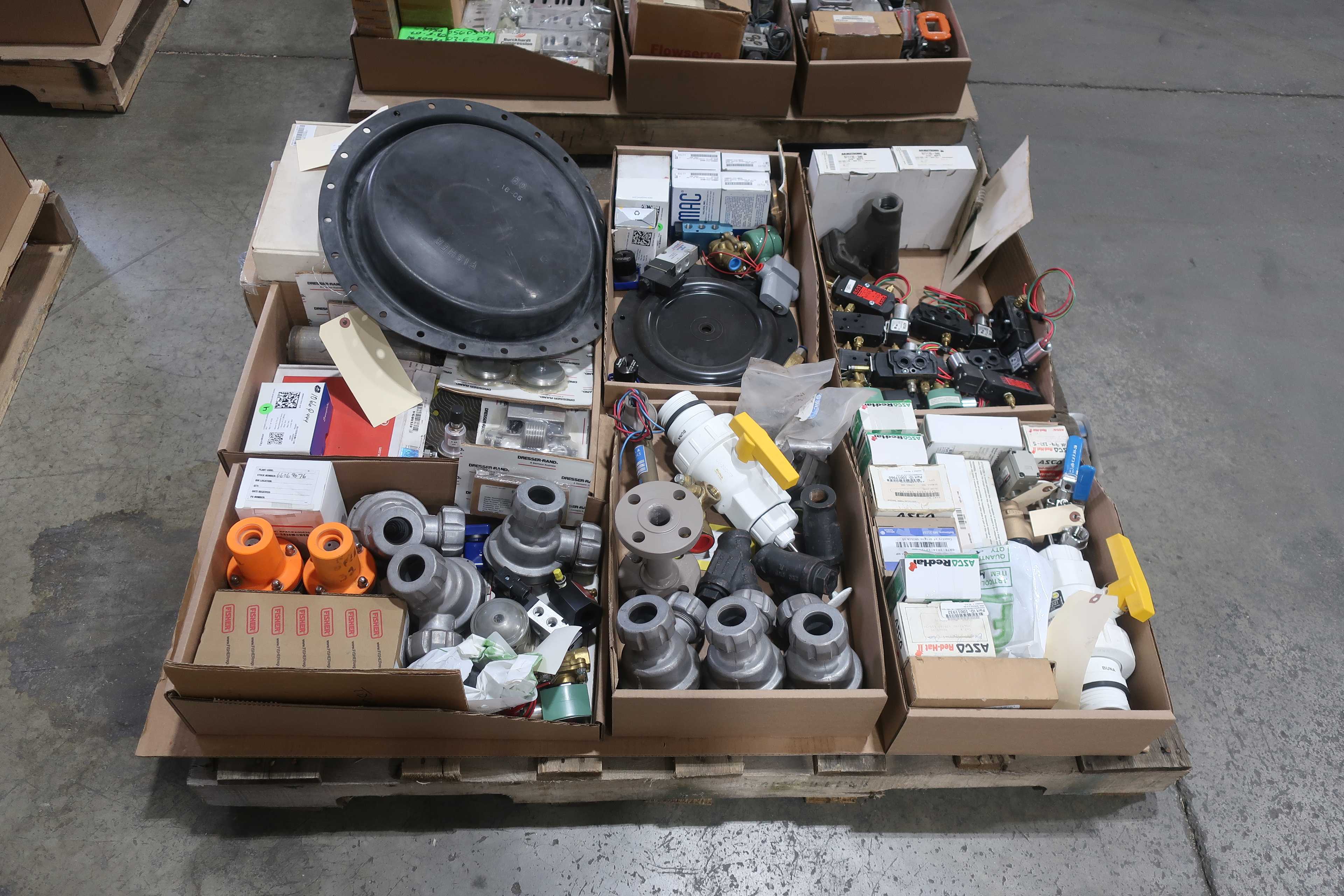 SKU 1765326 - 4 PALLETS OF ASSORTED VALVES AND REPLACEMENT PARTS - VALVES