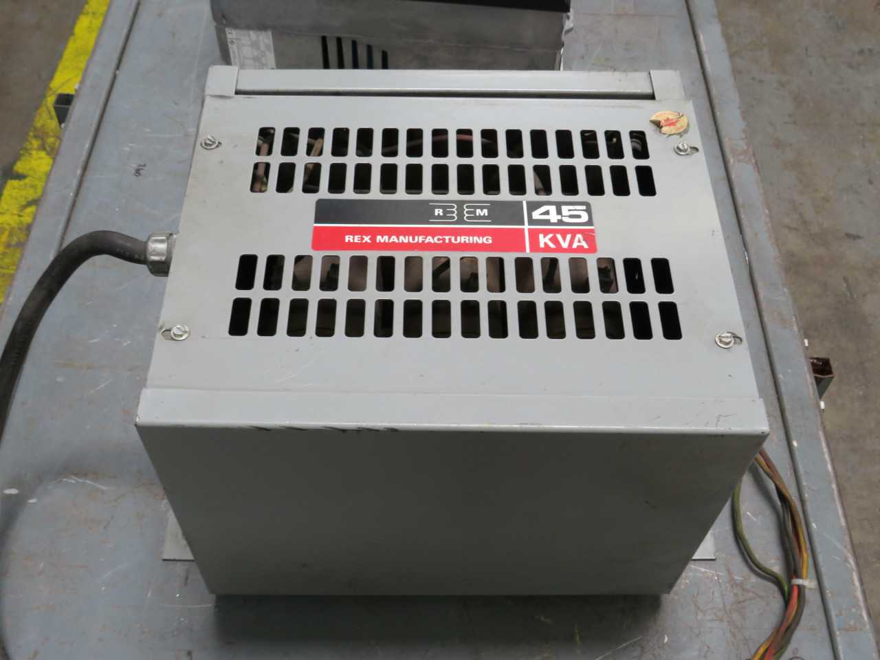 REX MANUFACTURING R45JH TYPE ANN 45 KVA TRANSFORMER 3 PH AUTO T173740 - POWER TRANSFORMERS