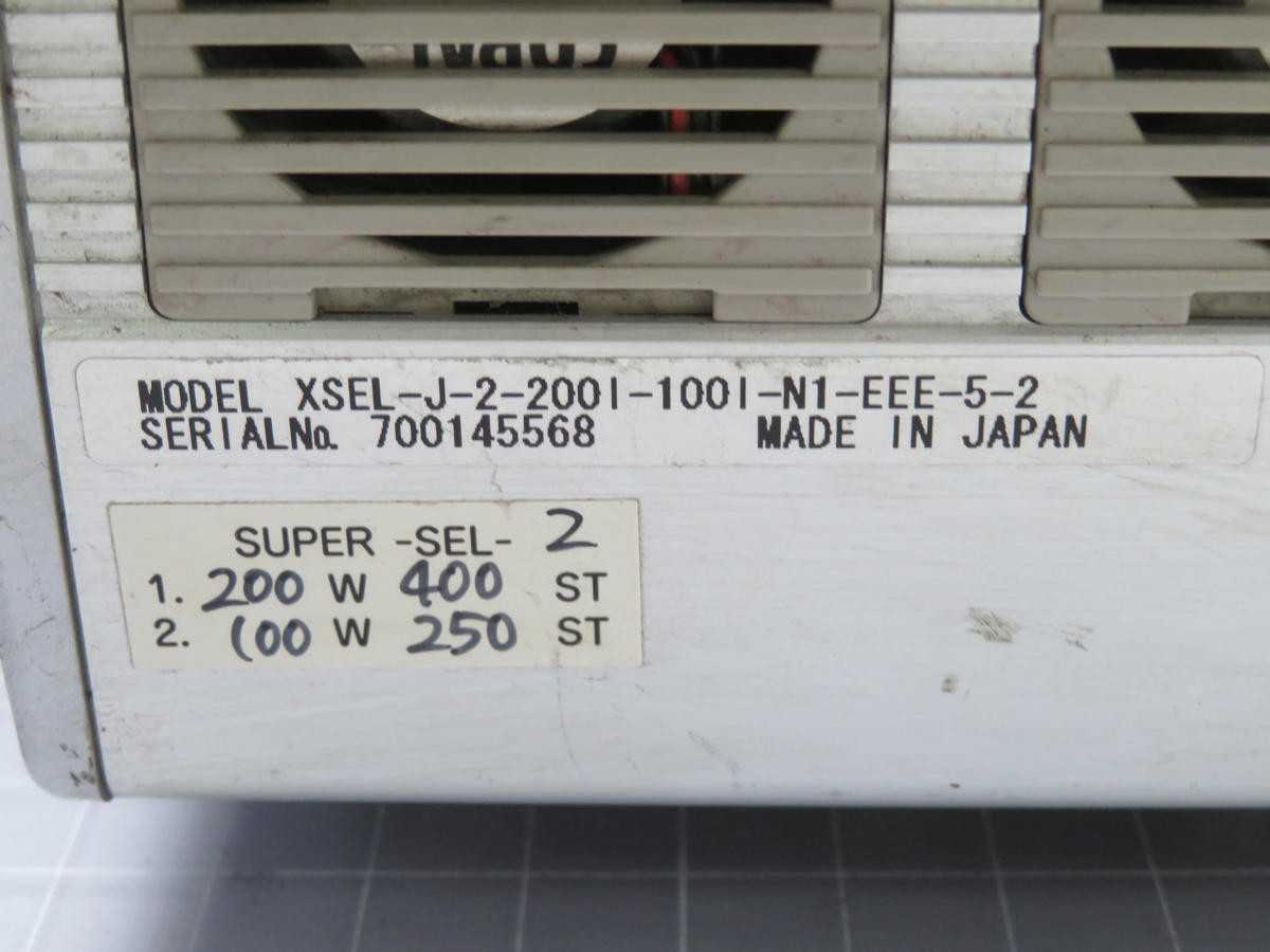 IAI XSEL-J-2-2001-1001-N1-EEE-5-2 X-SEL CONTROLLER T233986 - AUTOMATION & CONTROLS