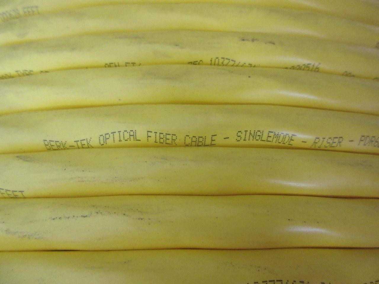 BER-TEK 2493280736 PDR6B024 TYPE OFNR 728 FT SINGLE MODE FIBER OPTIC CABLE 24 FIBER T101272 - FIBER OPTIC CABLE