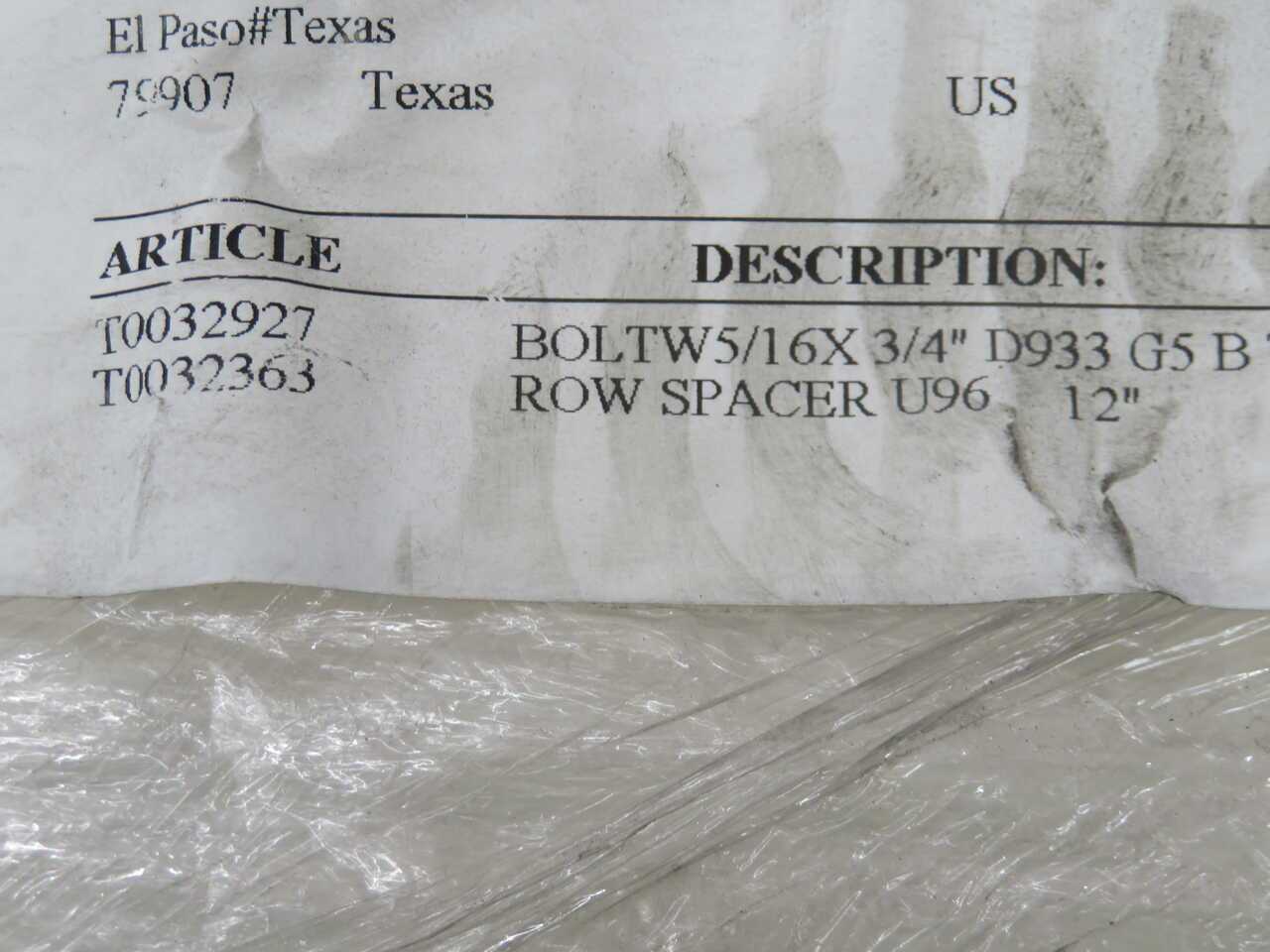 LOT OF 85 T0032363 PALLET RACK ROW SPACERS 12 IN - RACKING