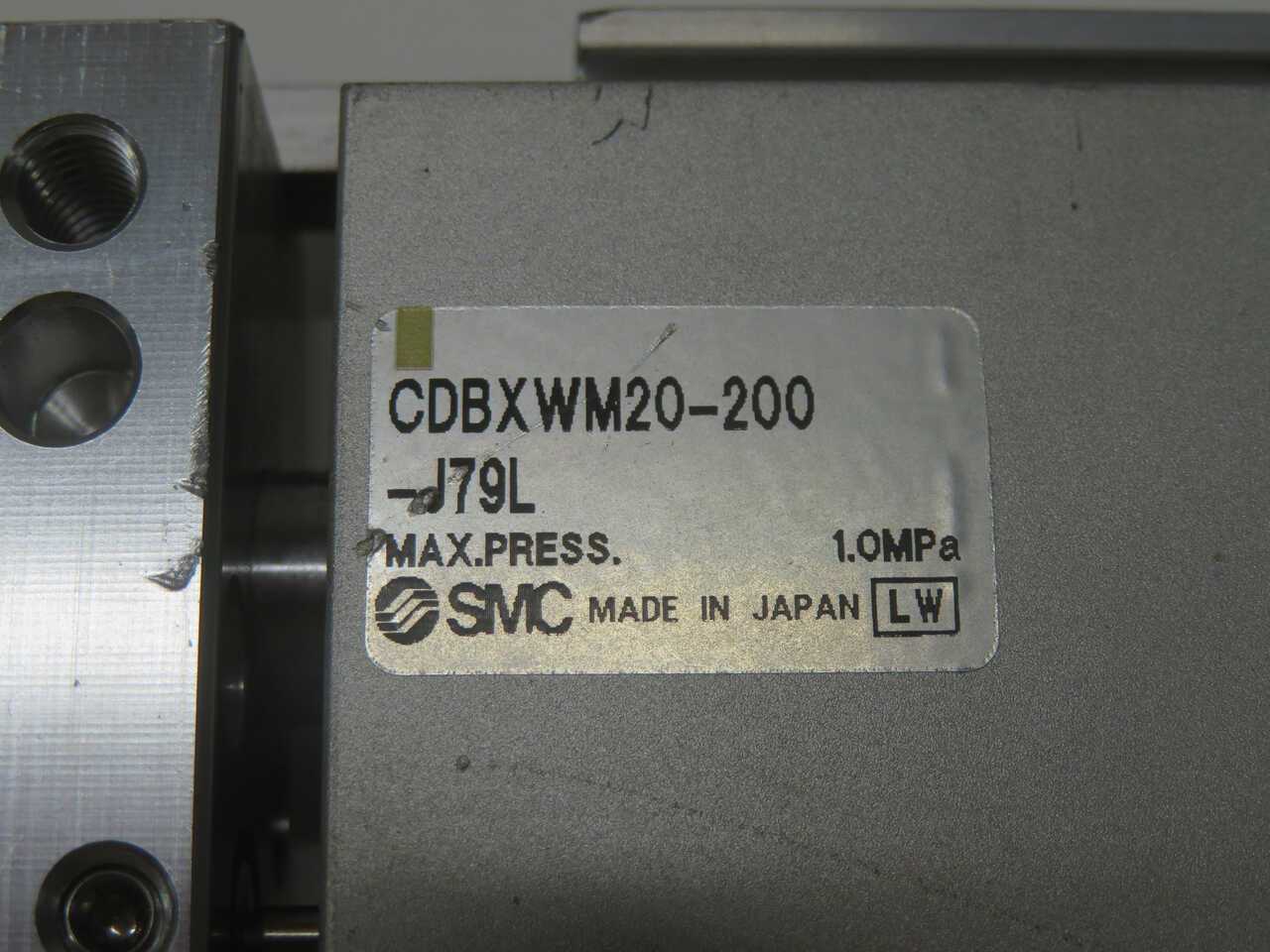 SMC CDBXWM20-200-J79L CXW GUIDED CYLINDER T269970 - PNEUMATIC CYLINDERS & ACTUATORS