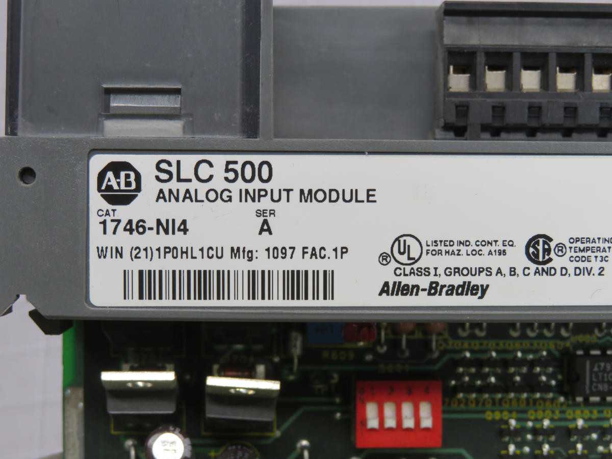 ALLEN-BRADLEY 1746-NI4 ANALOG INPUT MODULE T232907 - AUTOMATION & CONTROLS