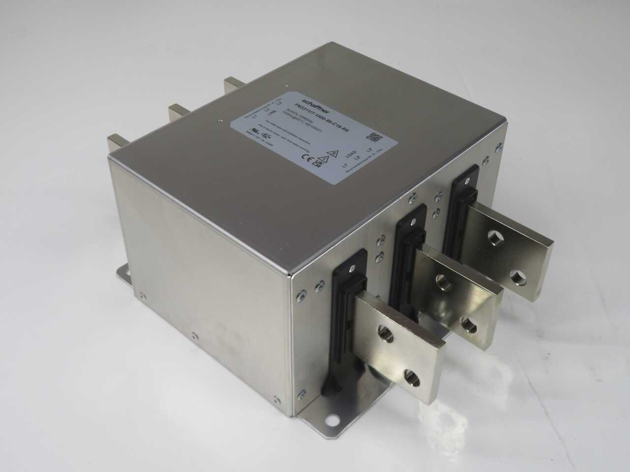 SCHAFFNER FN3311IT-1500-99-C18-R5 3-PHASE COMPACT POWER LINE EMC/RFI FILTER, 1500A CLASS, QUICK-CONN - LINE FILTERS