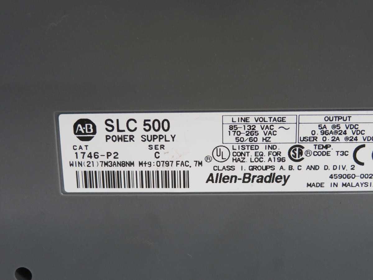 ALLEN-BRADLEY 1746-P2 POWER SUPPLY T232264 - INDUSTRIAL PARTS