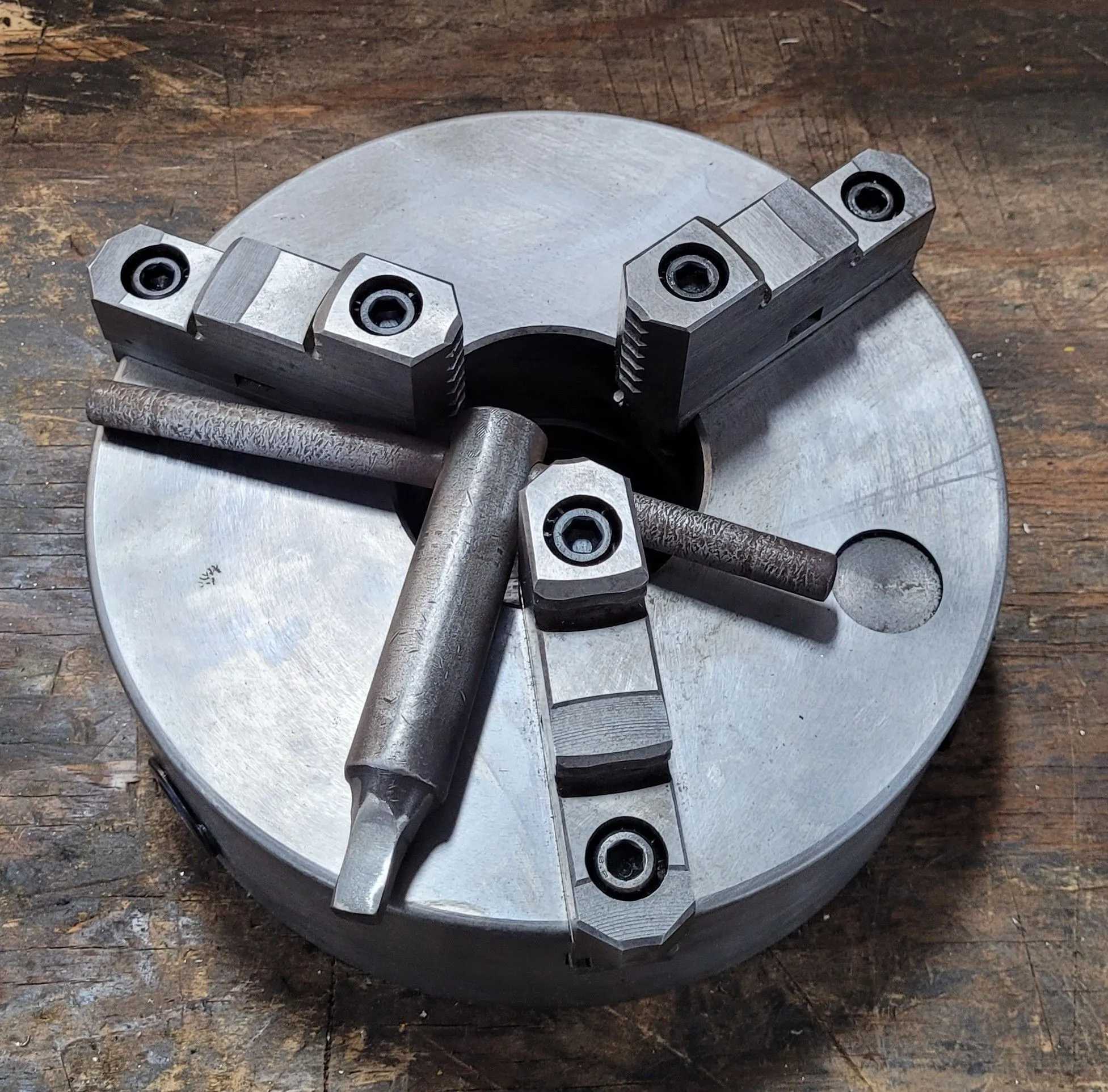 10” Bison 3 Jaw Chuck – Plain Back For Precision Machining - MACHINING ACCESSORIES & TOOLING
