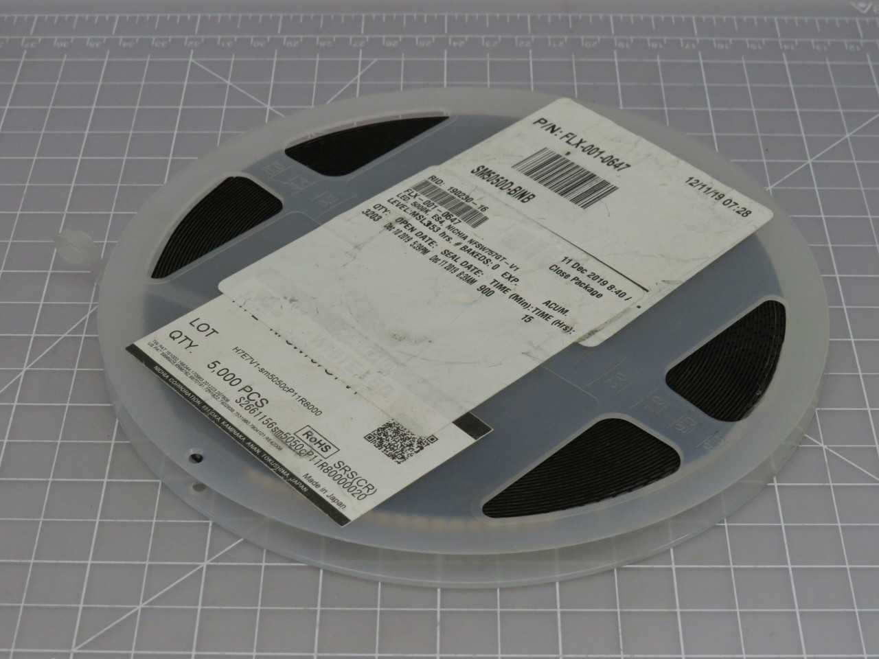 LOT OF 3000 NICHIA FLX-001-0647 NF2W757GT-V1 MID POWER WHITE LED CHIP WITH DATA SHEET T171462 - LIGHTING