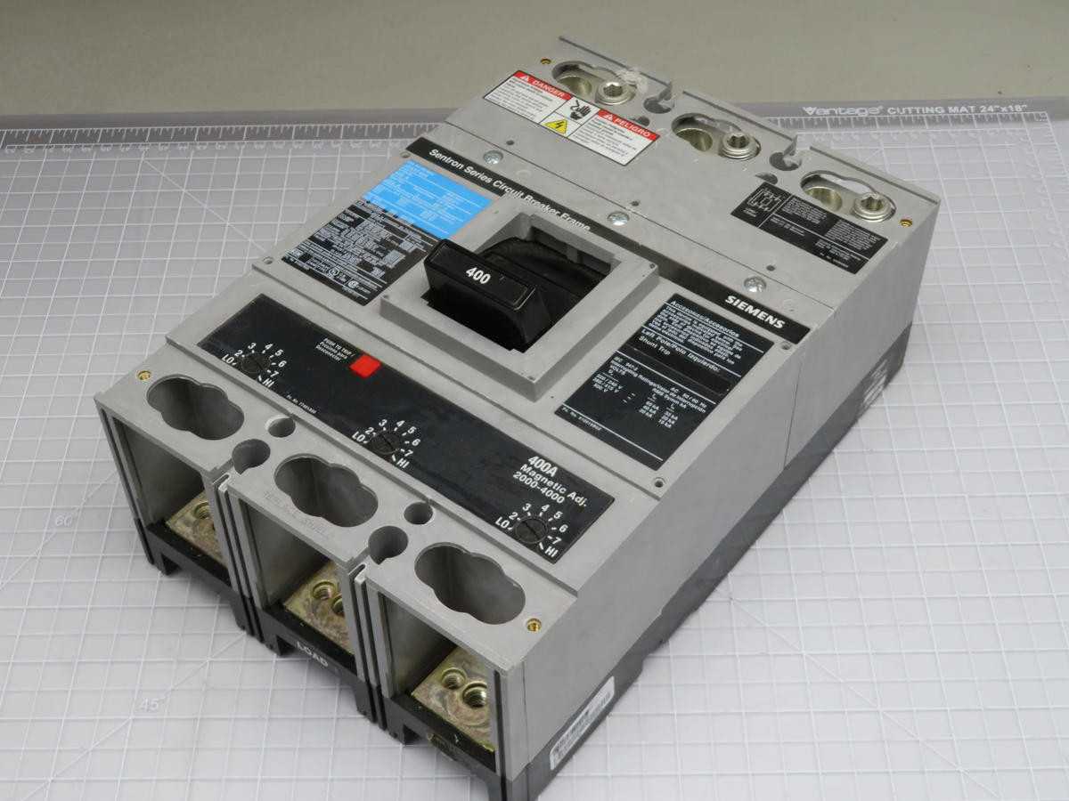 SIEMENS JD63F400 CIRCUIT BREAKER 3 POLE 400 A T194074 - CIRCUIT BREAKERS