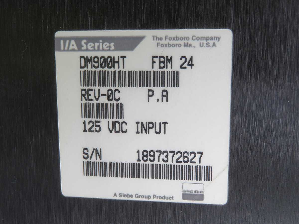 FOXBORO DM900HT FBM 24 125 VDC INPUT T216895 - AUTOMATION & CONTROLS